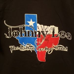 Vtg Autographed Signed Johnny Lee T-Shirt 3/03/12